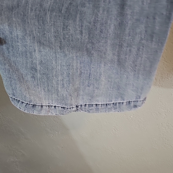 Aaron & Amber Soft Denim Wide Leg High Rise Pants 100% Tencel Womens Small - Picture 4 of 8